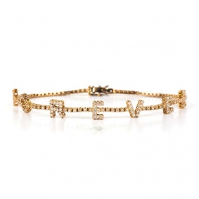 18k Rose Gold Diamond Forever Bracelet 0.89ct Total 18k Rose Gold Diamond Forever Bracelet 0.89ct Total